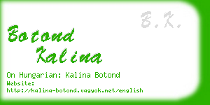 botond kalina business card